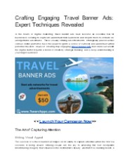 Travel Banner Ads | Advertising Platform For Travel