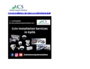 Cctv Installation Services in Kphb Hyderabad