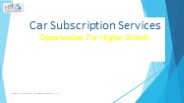 Car Subscription Services market