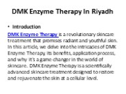 DMK Enzyme Therapy In Riyadh