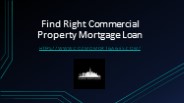 Find Right Commercial Property Mortgage Loan