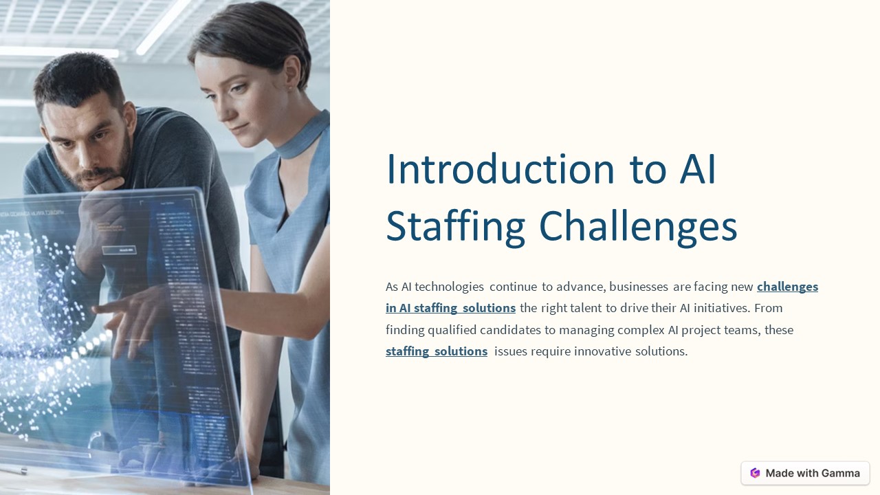 Staffing solutions company - workforce recruitment solutions