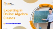 Excelling in Online Algebra Classes