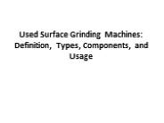 Used Surface Grinder - 400x2000mm  metal working machine