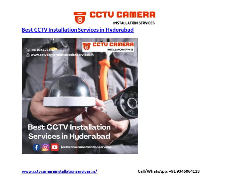 Best CCTV Camera Services in Hyderabad near me