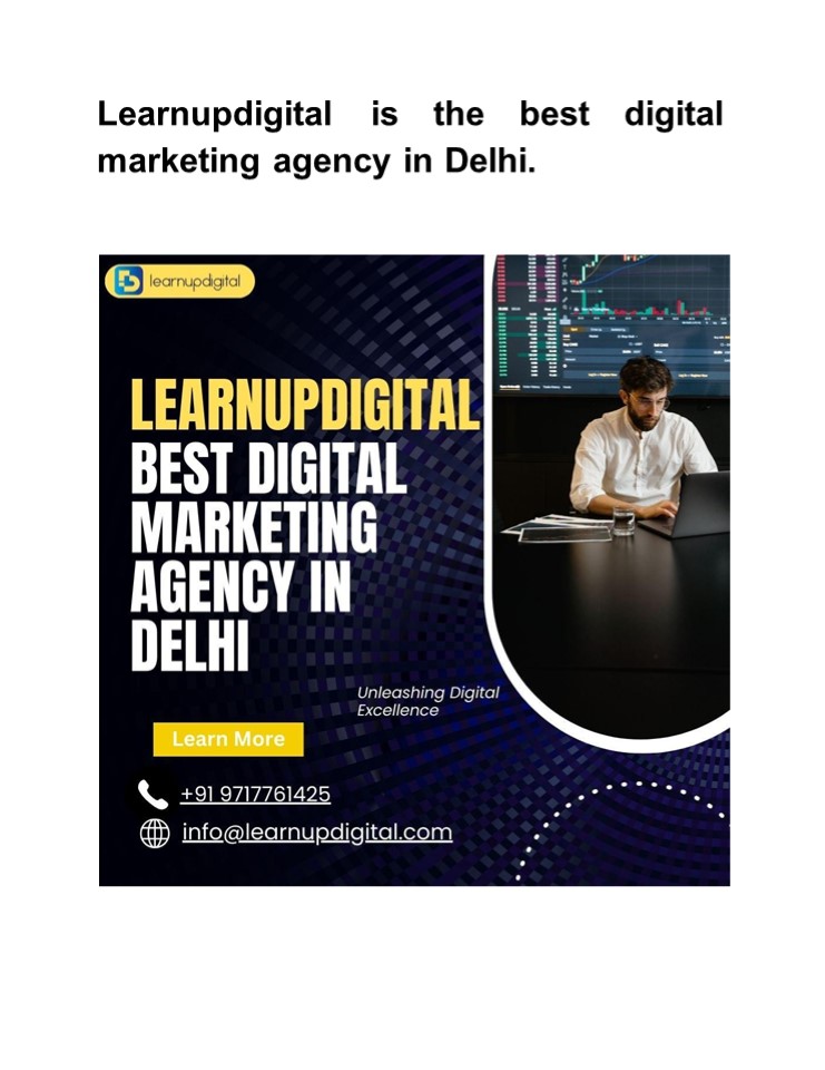 Learnupdigital is the best digital marketing agency in Delhi