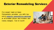 Exterior Remodeling Services