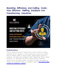 How Offshore Staffing Solutions Are Transforming Industries?