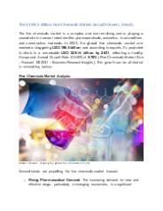 Insights into the chemical market