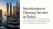 Cleaning services in Dubai