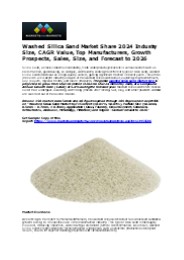Washed Silica Sand Market Trends and Insights