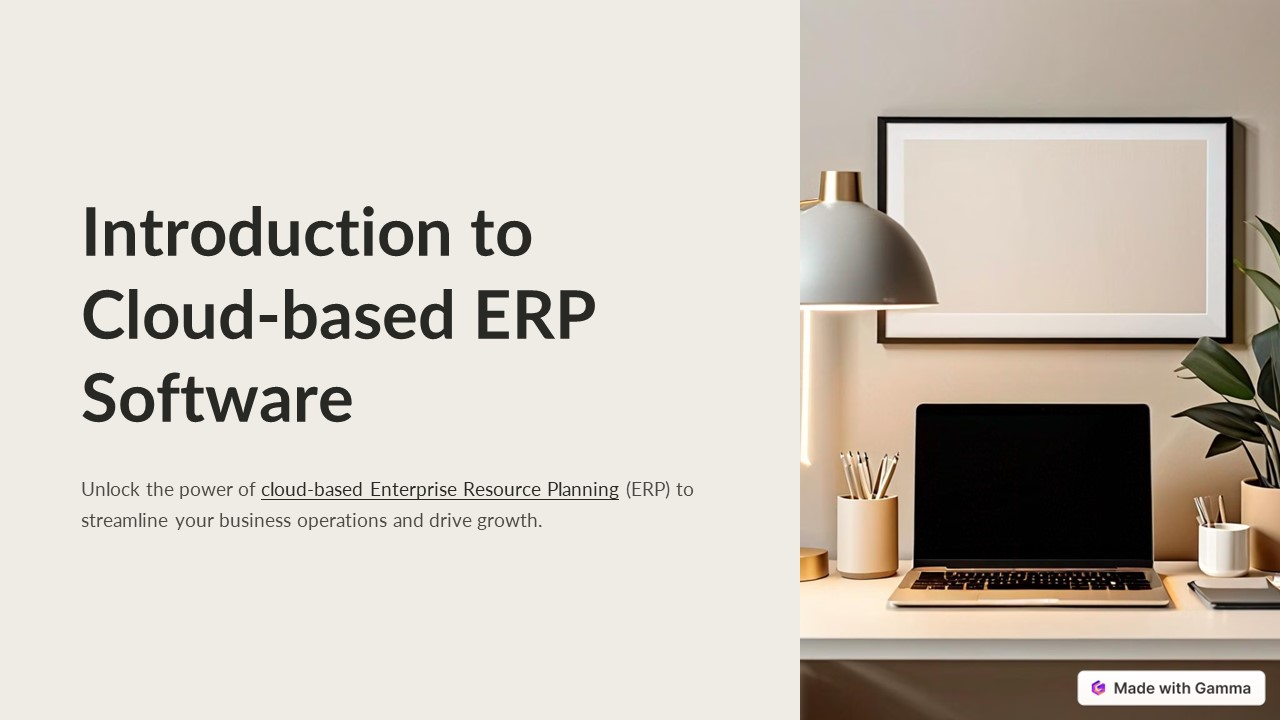 Benefits of Cloud-based ERP Software for Businesses