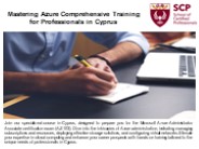 Mastering Azure: Comprehensive Training for Professionals in Cyprus