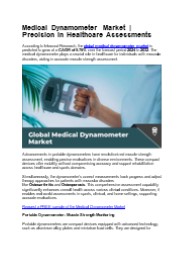 Medical Dynamometer Market | Precision in Healthcare Assessments