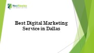 Best Digital Marketing Services In Dallas
