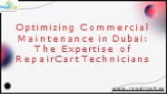 Maintenancce Services For Commercial Undits in Dubai