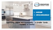 Maximizing Space and Functionality in Smaller Condo Kitchens in Toronto