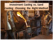 Some key differences between investment casting & sand casting