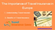 Travel Insurance Europe