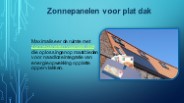 Zonnepanelen voor plat dak