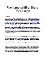 Get The Best Bira Share Price Only At Planify