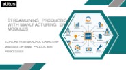 Streamlining Production with Manufacturing ERP Modules