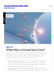 10 Best Ways to Increase Sperm Count?