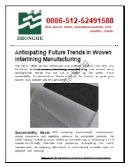 Anticipating Future Trends in Woven Interlining Manufacturing