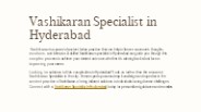 Vashikaran Specialist in Hyderabad