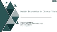 Health Economics in Clinical Trials