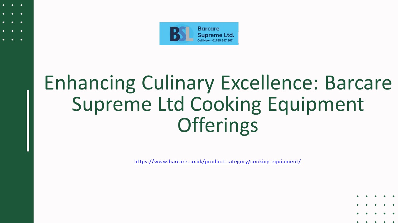 Cooking Equipment Offers By Barcare Supreme LTD
