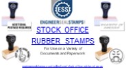 Handmade Stock Office Rubber Stamps