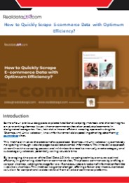 How to Quickly Scrape E-commerce Data with Optimum Efficiency?