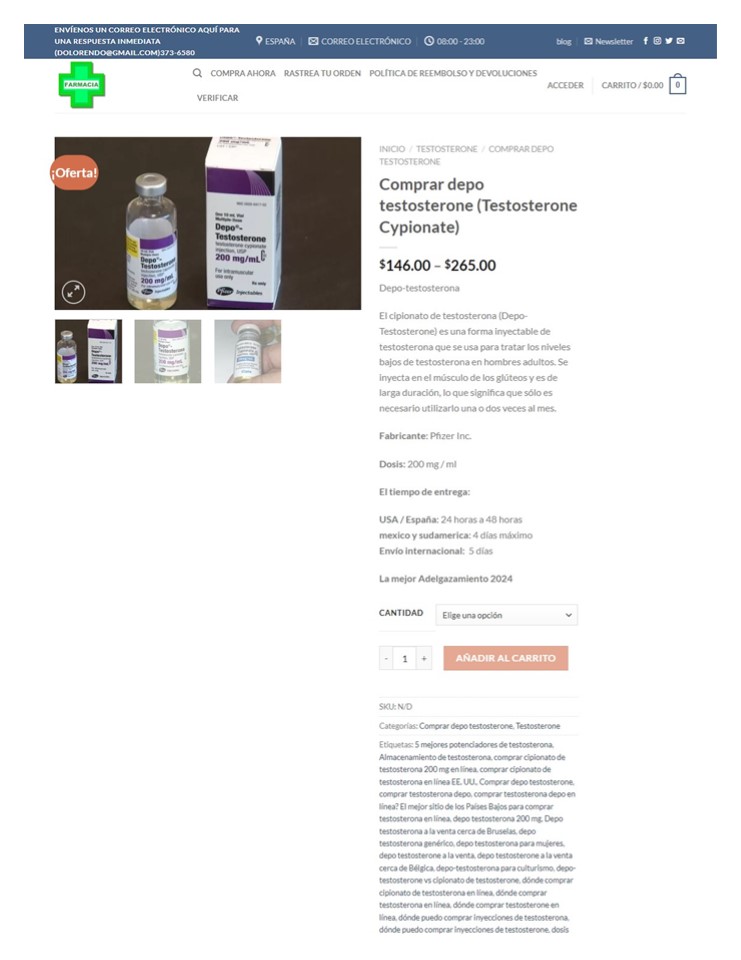 Comprar depo testosterone (Testosterone Cypionate) (1)