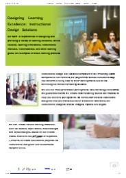 Innovations in Instructional Design Solutions