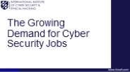 The Growing Demands for Cyber Security Jobs