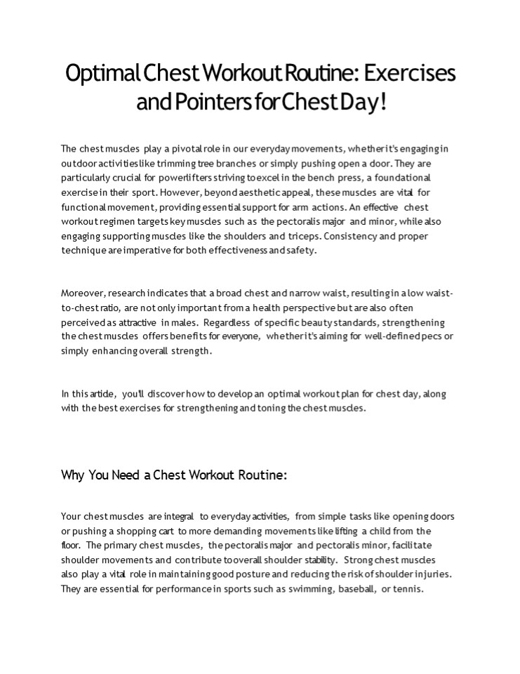 A Comprehensive Exercise Plan for Novices to Begin their Fitness Journey