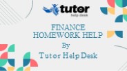 Why You Should Need Finance Homework Help (1)
