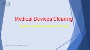 Medical Devices Cleaning Market