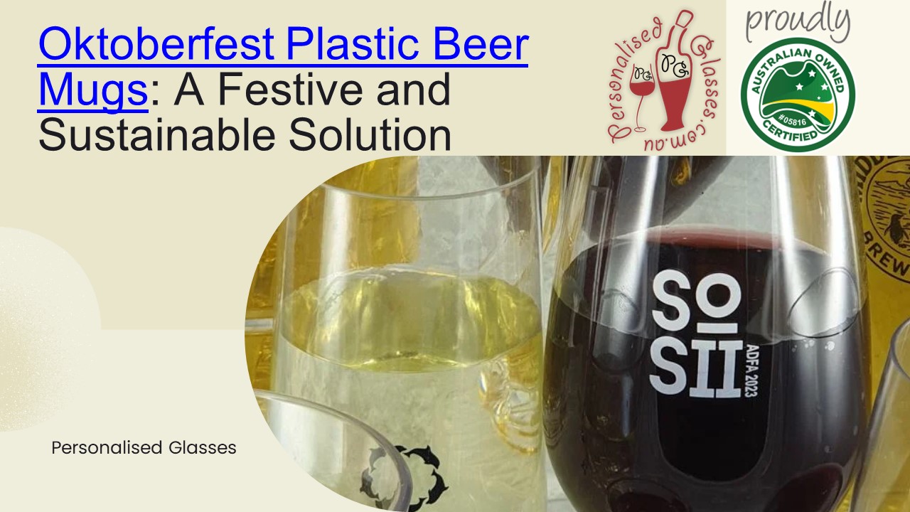 Oktoberfest Plastic Beer Mugs A Festive and Sustainable Solution