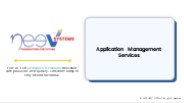 Application Management Services - Neev Systems