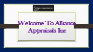 Welcome To Alliance Appraisals Inc