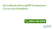 QuickBooks Missing PDF Component: Causes and Solutions