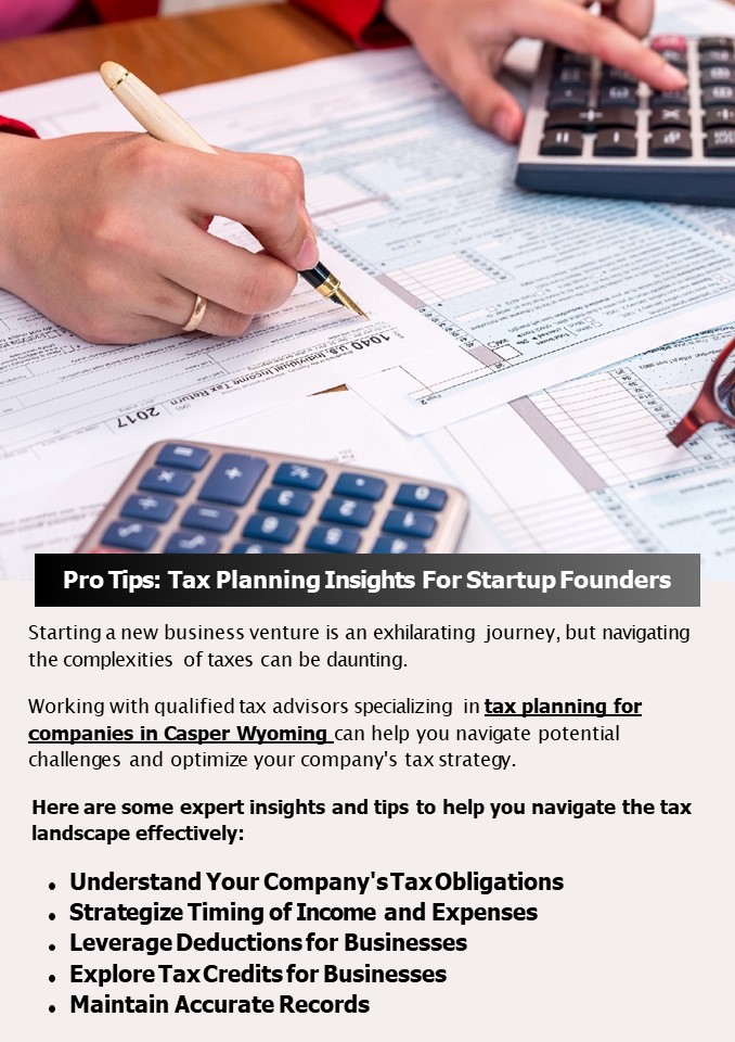 Pro Tips: Tax Planning Insights For Startup Founders