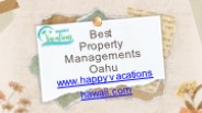 Best Property Managements Oahu - Happy Vacations Hawaii