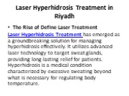 Laser Hyperhidrosis Treatment in Riyadh