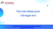 How does Remote Infrastructure Management help new startup businesses?