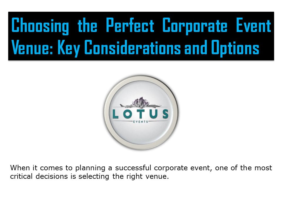 Corporate Event Venues