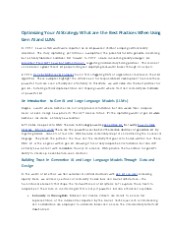 Best Practices while using Gen ai and LLMs