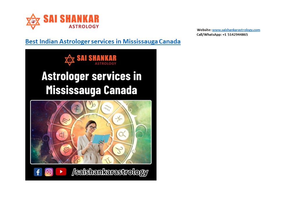 Best Indian Astrologer services in Mississauga Canada